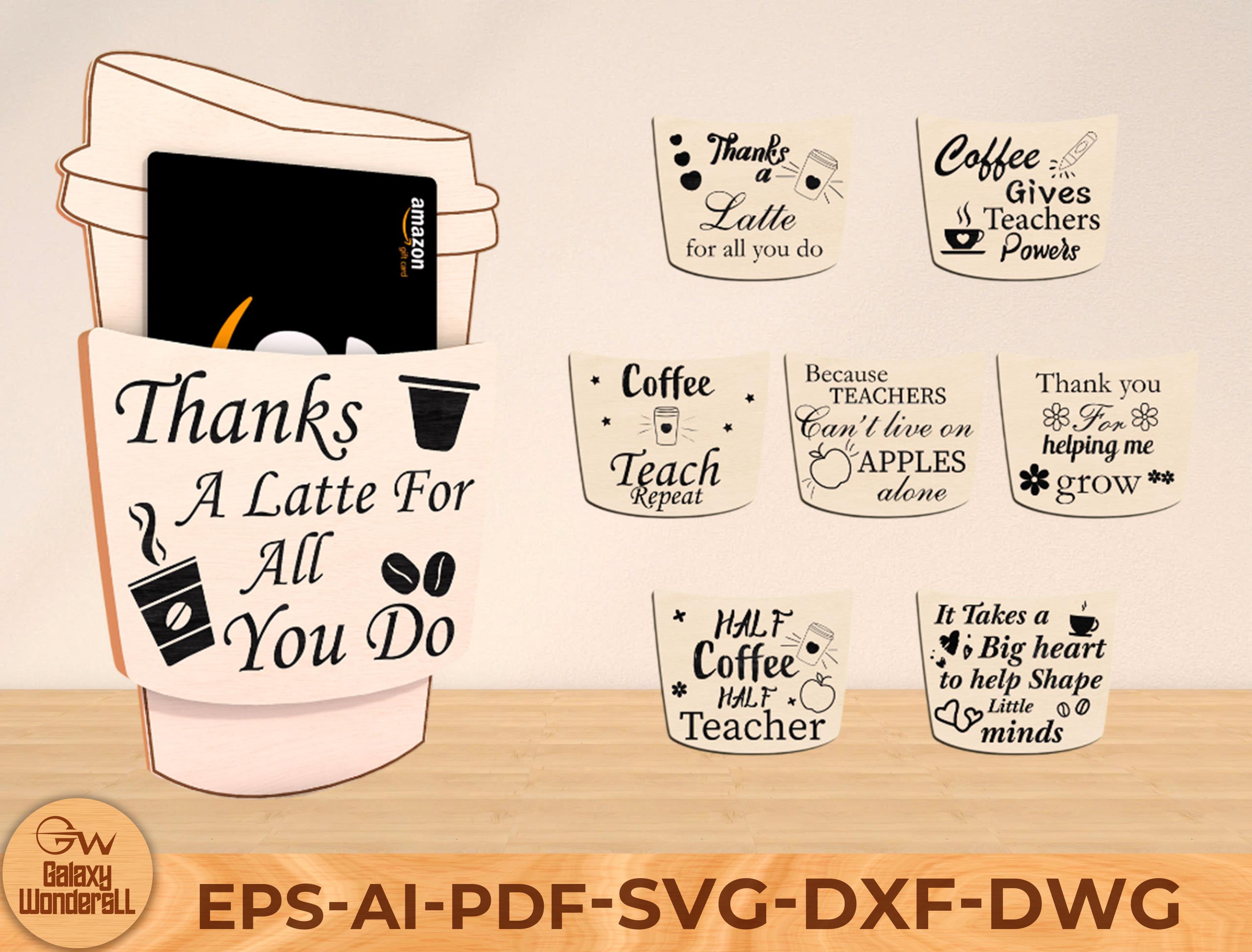 Teacher Gift Card Holders Bundle, Gift Card Holder Laser Cut, Coffee Gift Card Holder, Glowforge Laser Ready Cut Files Svg - Etsy Israel Teacher Gift Card Holders Bundle, Gift Card Holder Laser Cut, Coffee Gift Card Holder, Glowforge Laser Ready Cut Files Svg - Etsy Israel