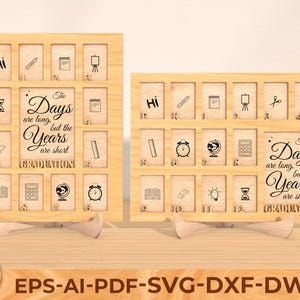 School Years Picture Photo Frame svg, Pre K to Graduation School Picture Frame svg, Graduation svg, Laser cut files, Glowforge svg files