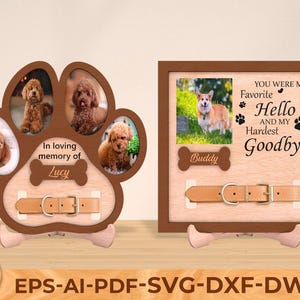 Letrero personalizado de pérdida de mascota SVG, Letrero conmemorativo para perro SVG, Pérdida de perro SVG, Regalos conmemorativos para mascotas SVG, Archivos SVG de Glowforge, Archivos cortados con láser
