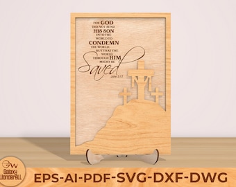 Easter's Day Standing Cut File Svg, Easter Decoration Svg, Easter Day svg, Happy Easter Day, Glowforge File