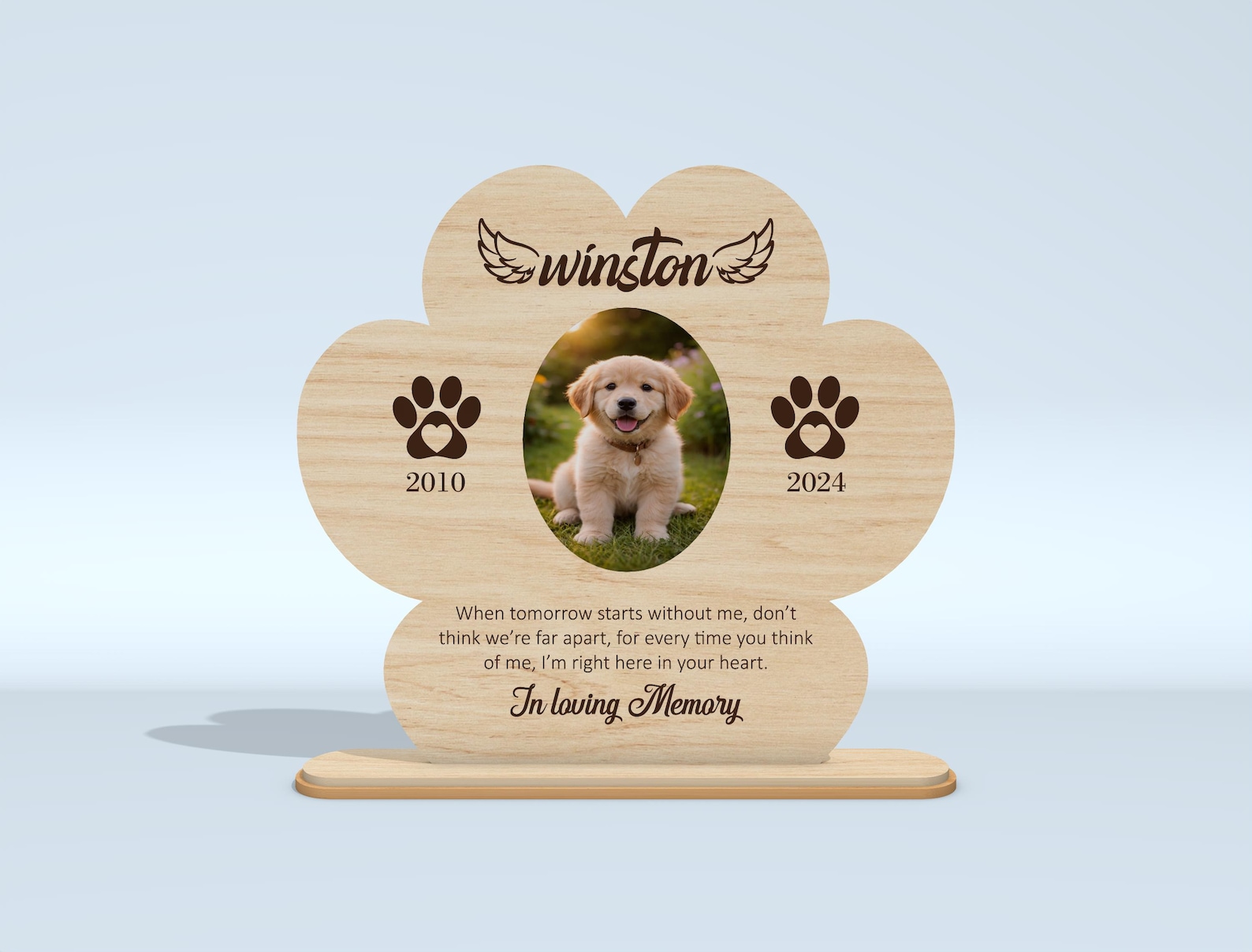 Pet Memorial SVG Bundle Laser Cut File, Dog Loss Gift SVG, Paw Print ...