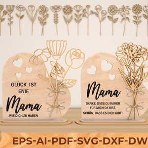 Archivo de corte láser personalizado para mamá (SVG), corazón y casa de mamá (SVG), letrero para mamá, regalo, descarga digital, regalo para el Día de la Madre (SVG) Glowforge, mamá de niños