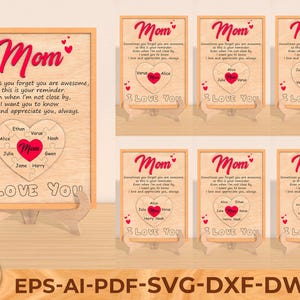 Custom Mother&#39;s Day Puzzle Sign, Mother&#39;s day gift,  Mothers Day Gifts svg, Mother&#39;s Day Gift from Kids Husband, Glowforge svg