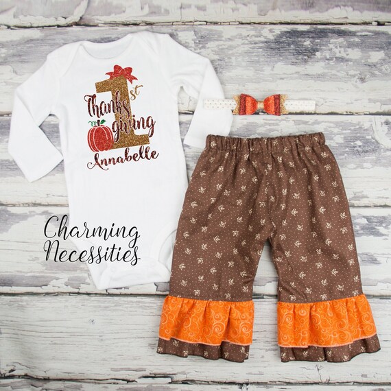 baby girl first thanksgiving outfit