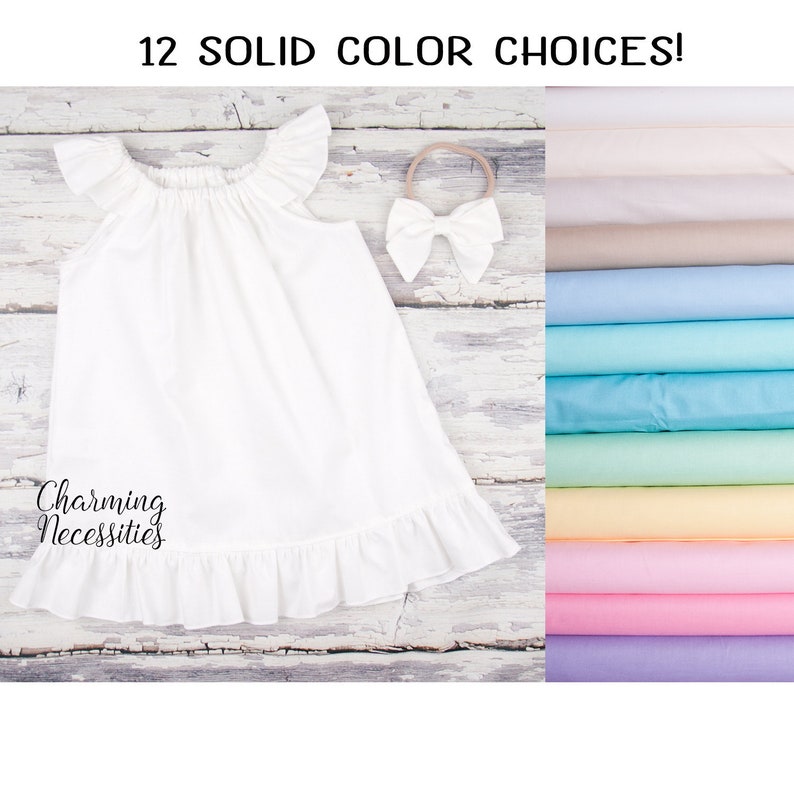 White Beach Dress Baby Toddler Girls Summer Boho Bow Rustic Country Clothes Flutter Sleeve Ruffle Dress tan cream pink purple aqua yellow