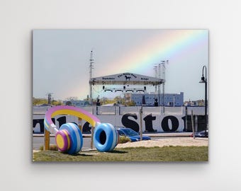 Stone Pony Summer Stage Rainbow-print: muurkunst Asbury Park