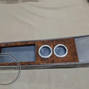 Mercedes w108 getränkehalter holz für mittelschale wurzelholz passend para...