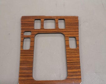 SCHALTKONSOLE SCHALTBRETT ZEBRANO HOLZ WOOD FÜR MERCEDES W201 INCL. RAHMEN 1