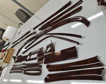 Mercedes w108 wood trim dash interior 24 pieces dash wood set trim full set