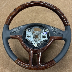 Burlwood BMW M Steering Wheel: Z3 E36 E39 E38, Refurbished