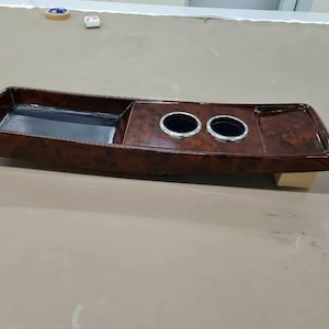 Molduras de madera para Mercedes Benz W108, bandeja con portavasos, nogal, W109