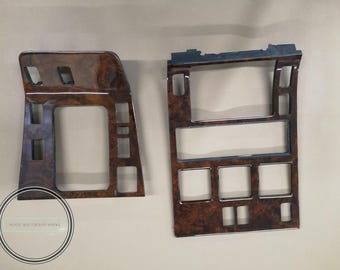 Garniture Centrale En Bois Zébrano Pour Mercedes Classe S W140 - Pièce Neuve D'origine NOS