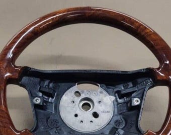 Bmw e36 3 e39 5 e38 7 series steering wheel walnut wood light burled walnut full
