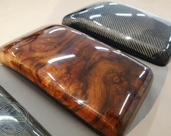 Mercedes benz w208 clk 320 clk500 armrest cover burled walnut