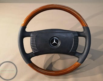 メルセデスベンツ　ステアリングホイール メルセデス・ベンツ ウッドステアリングホイール 初期型 R107 W123