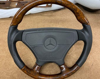 Mercedes w124 w210 w208 w140 r129 w202 wood sportline steering wheel