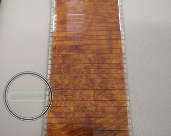 Mercedes benz sl r129 wood blind center console accordion walnut light burlwood