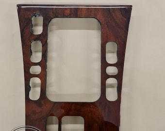 Mercedes w210 center console wood trim elegance  center burled walnut burlwood
