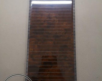 Mercedes benz sl r129 wood blind center console accordion walnut burlwood 97-01