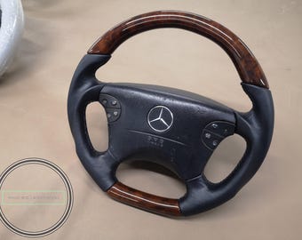 Mercedes w208 wood steering wheel for w208 w210 burlwood