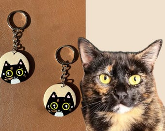 Personalisierte Katze Geschenk für Katzenliebhaber Individuelles Haustier Porträt Haustier Charme Katzenliebhaber Geschenk für Katzenliebhaber Geschenk für Katzenliebhaber Katzenmama Geschenk Katzenpapa Geschenk Katzenliebhaber