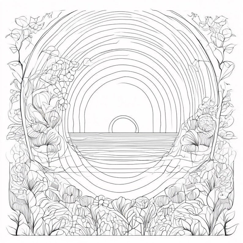 Tranquil Mindfulness Coloring Pages Relax and Unwind With Calming