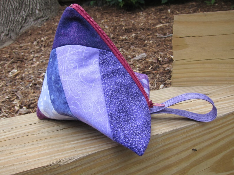 Small Fuschia Zippered Pouch