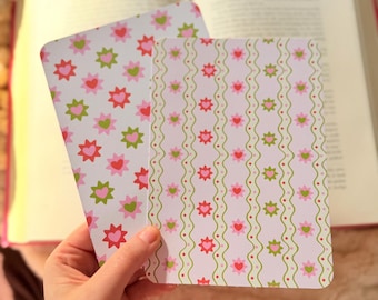 E-reader Insert, Stars, Hearts Cardstock Pattern