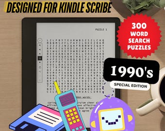 300 Caça-Palavras para Kindle Scribe - Edição Especial dos Anos 90