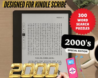 300 Caça-Palavras para Kindle Scribe - Edição Especial dos Anos 2000