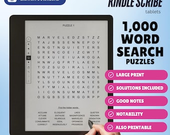 1.000 Caça-Palavras para o tablet Kindle Scribe