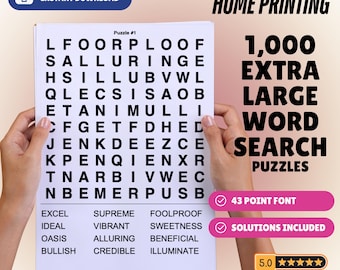 Caça-palavras com letras extragrandes para idosos: fonte de 43 pontos (imprima em casa)