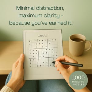 1.000 puzzle Sudoku Paper Pro reMarkable