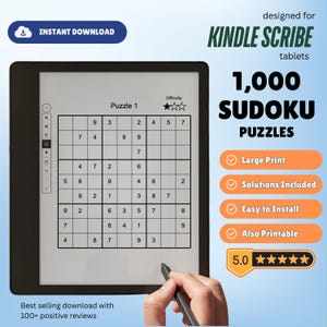 1.000 puzzle Sudoku per il tablet Kindle Scribe