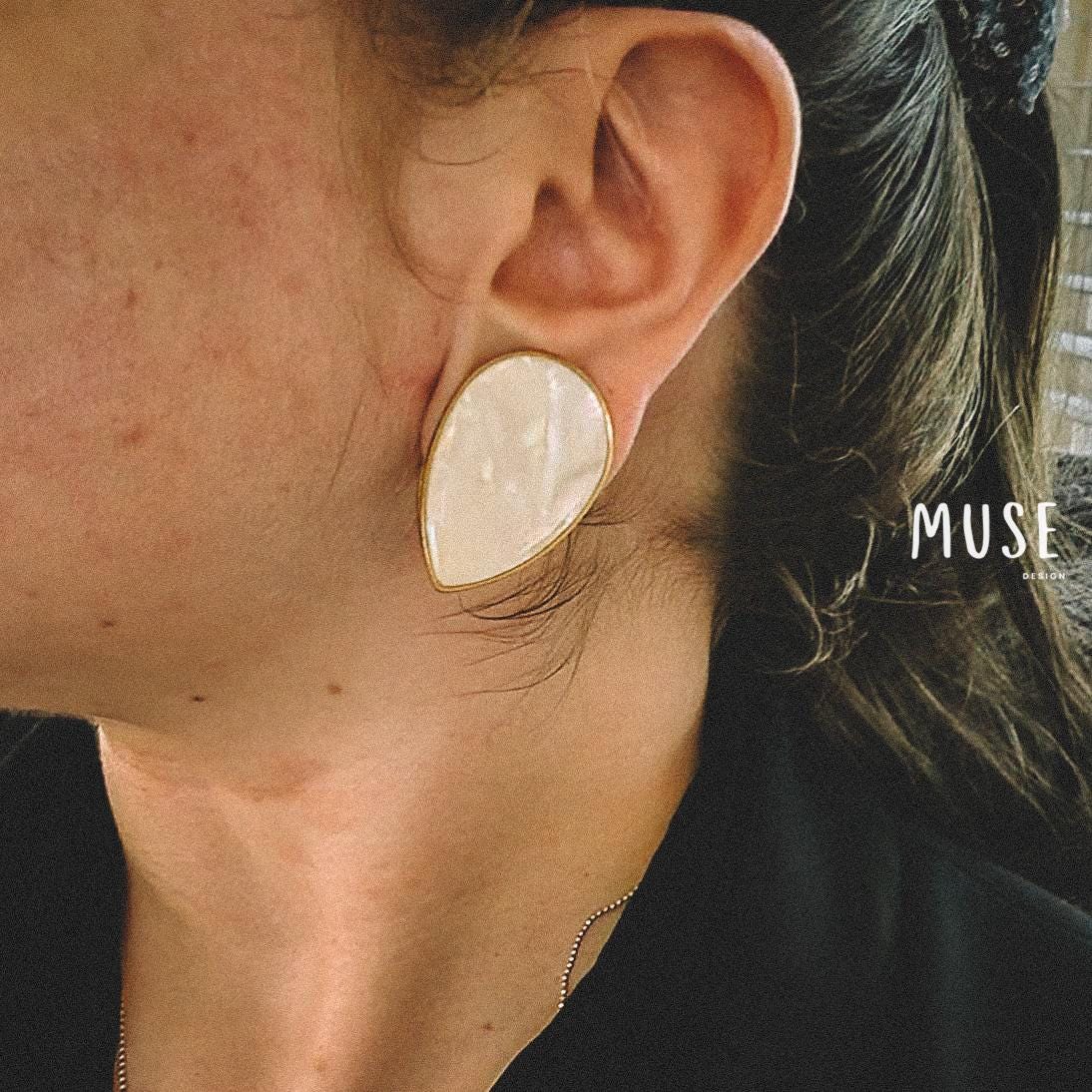 Teardrop Ear Plug Earrings Ear Plug Tunnel Gauges for Stretched Ear Lobes Ear Gauges Jewelry