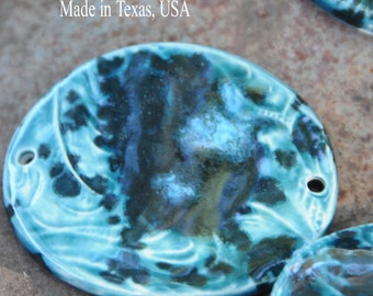 Ein Keramik Manschette Perle, die Elli in einem mystischen Jade