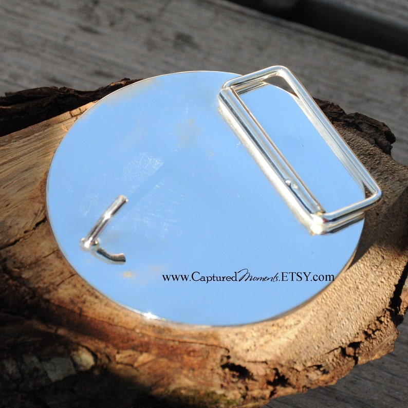 Cowboy UP with this Belt Buckle in Silver Plate image 3
