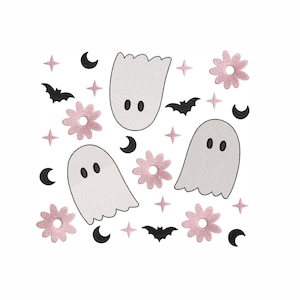 Ghost Machine Embroidery Design. 5 Sizes. Cute Halloween Embroidery Design. Spooky Season Embroidery. Digital Download. Instant Download.