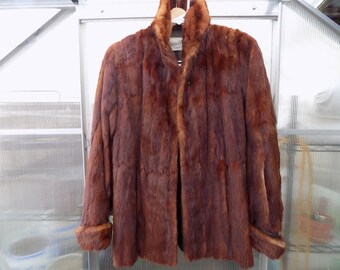 Vintage MINK FUR JACKET Beautiful Coat Stein Bros Wichita Please Read See Photos