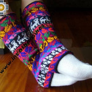 Alpaca beenwarmers Huancavelica - Wereldwijd GRATIS VERZENDING