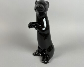 Ferret, Glazed Ceramic, Art Sculpture, Choose Your Color