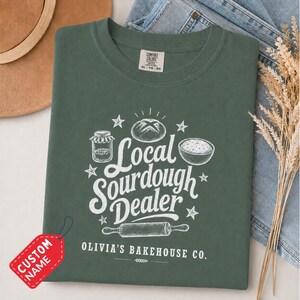 Personalized Sourdough Shirt, Custom Bread Baker Tee, Sourdough Dealer Gift, Bread Making Shirt Custom Sourdough Dealer Shirt