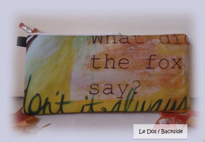 Pencil Case 9 x 4 Red Fox wallet