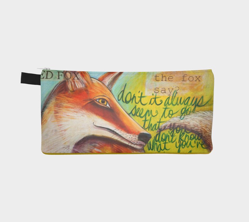 Pencil Case 9 x 4 Red Fox wallet