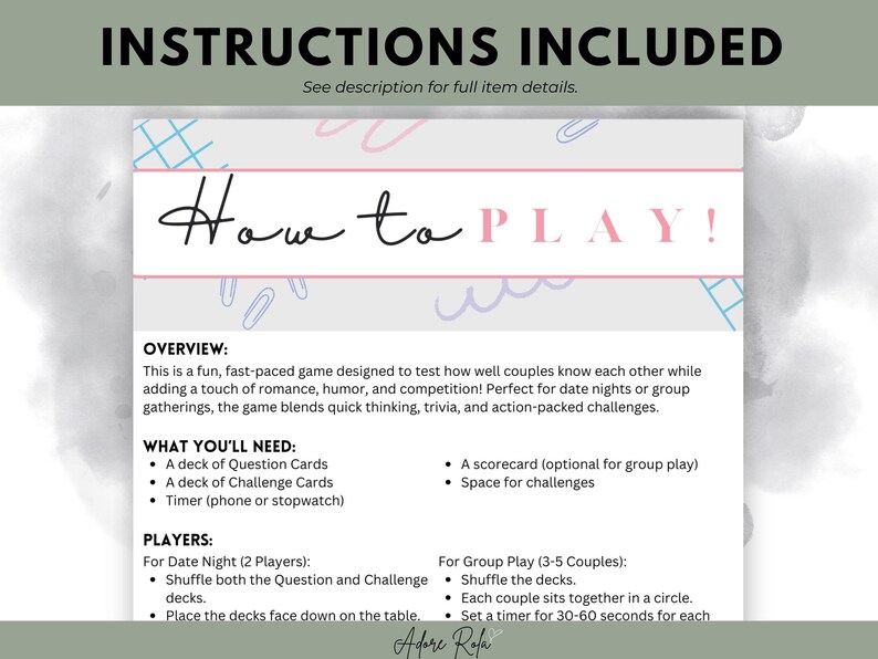 Office Think Fast Game - Printable Team Activity | 144 Question & Challenge Cards | Perfect for Team Building, Staff Party, Coworker Meeting image 5