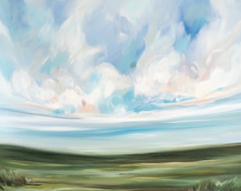 Je groeit altijd nr. 2, Fine Art Print reproductie van een landschapsschilderij door Emily Jeffords