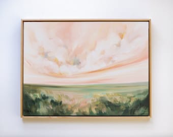 I'm Changing, Horizontal Fine Art Print Reproduction of a Landscape Painting by Emily Jeffords