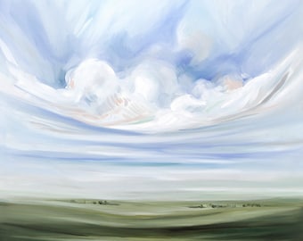 Find Rest In This Place, Fine Art Print Reproduction of a Landscape Painting by Emily Jeffords