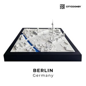 Berlin 3D Wall Art, Handgefertigtes Architekturmodell, 3D Skyline, Home Decor für Inneneinrichtung, Einzigartiges Geschenk aus Deutschland