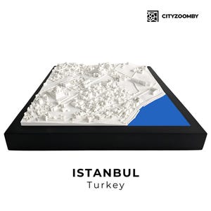 Décoration Murale d'Istanbul en 3D, Modèle de Bâtiment Personnalisé, Cadeau de Décoration Intérieure, Cadeau de Voyage de Turquie